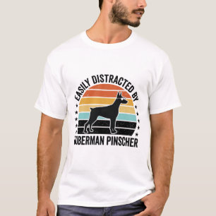 Diseño de camiseta gráfico vintage de Doberman Pin