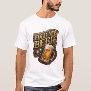Diseño de camiseta impresionante HOLD MY BEER