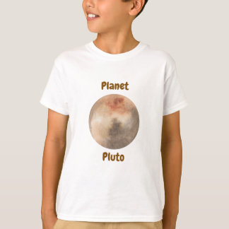 Diseño de camiseta infantil con nombres de planeta