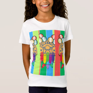 diseño de camiseta infantil de media manga