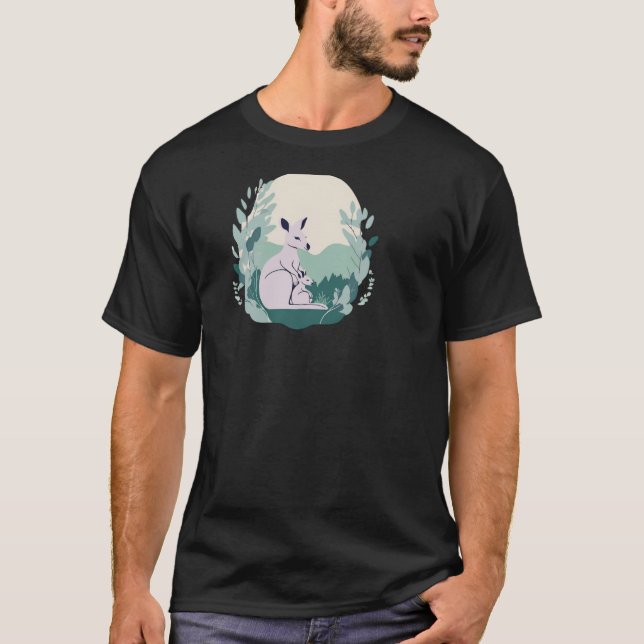 Diseño de camiseta Kangaroo Silhouette (Anverso)