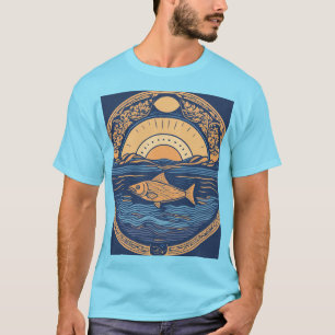 Diseño de camiseta minimalista cristiana de pescad