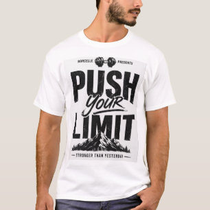 diseño de camiseta motivacional en blanco y negro