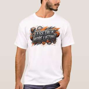 Diseño de camiseta naranja elegante MENOS CHARLA M