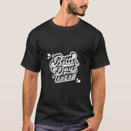diseño de camiseta negra para hombre con cita moti
