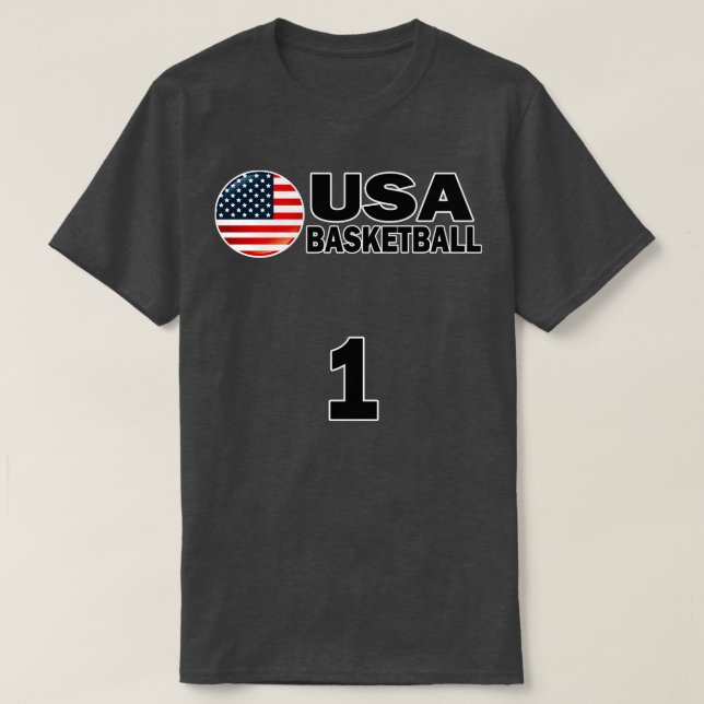 Diseño de camiseta número 1 de baloncesto de Estad (Diseño del anverso)