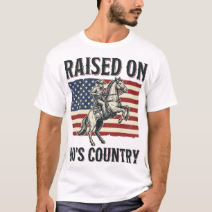 Diseño de camiseta occidental de vaquero de campo