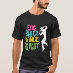 Diseño de Camiseta para Hombres Cute Eat Sleep Dan