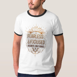 Diseño de camiseta para hombres motivadores de leó