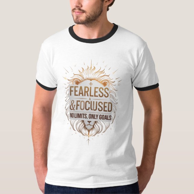 Diseño de camiseta para hombres motivadores de leó (Anverso)