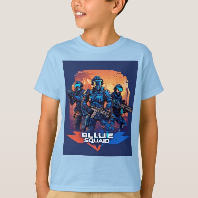 Diseño de camiseta para juegos de insignia con con (Anverso)