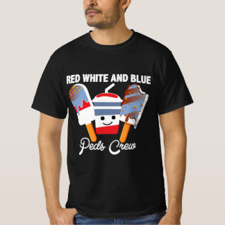 Diseño de camiseta para la tripulación de Peds roj
