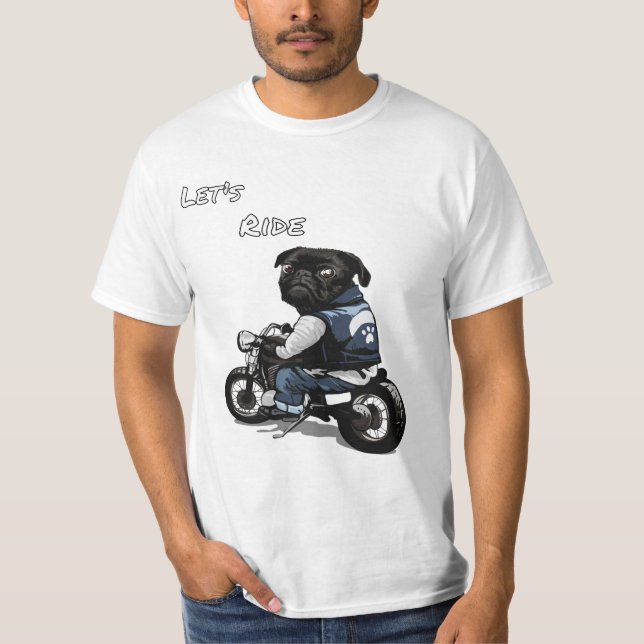 Diseño de camiseta para motocicletas de perro (Anverso)