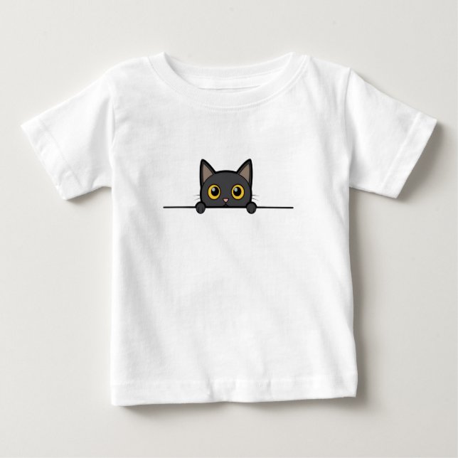 Diseño de camiseta para niños de gato lindo (Anverso)