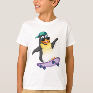 Diseño de camiseta para niños de la tabla de patin