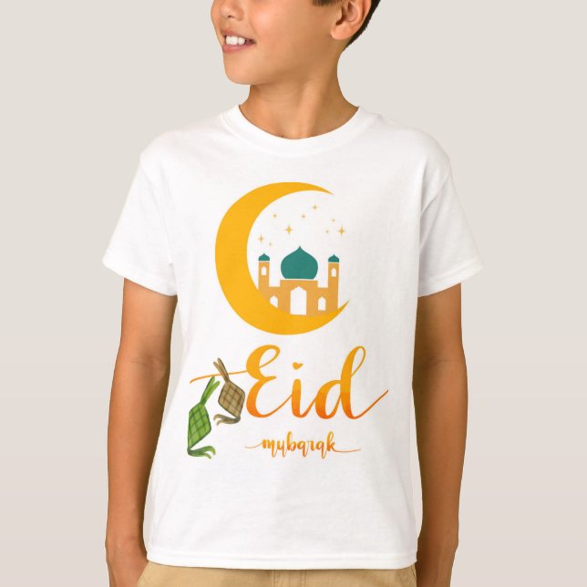 Diseño de camiseta para niños Eid Mubarak (Anverso)