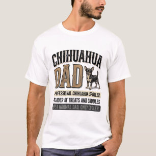 Diseño de camiseta para papá amante de perros Chih