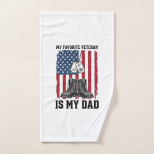 Diseño de camiseta patriótica Mi padre es mi veter