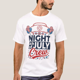 Diseño de camiseta patriótica para enfermera del t