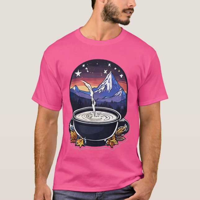 Diseño de camiseta Pegatina Cauldron Mágico Oscuro (Anverso)
