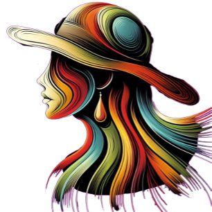 Diseño de camiseta Rainbow Lady