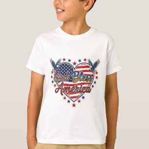 diseño de camiseta Rojo, Blanco y Bendito