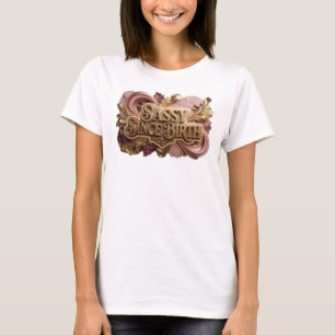 Diseño de camiseta rojo intenso SASSY DESDE EL NAC