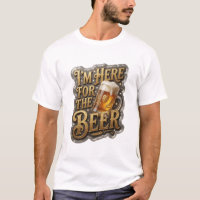 Diseño de camiseta Sharp ESTOY AQUÍ POR LA CERVEZA