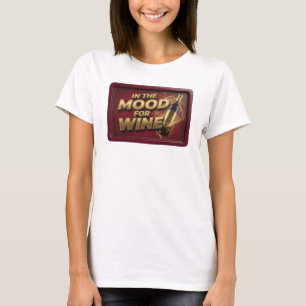 Diseño de camiseta Sharp Pink IN THE MOOD FOR WINE