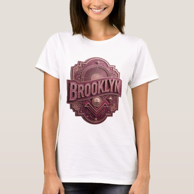 Diseño de camiseta Sharp Purple BROOKLYN (Anverso)