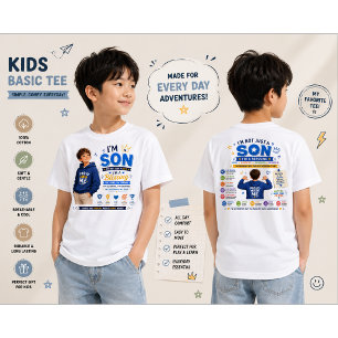 Diseño de camiseta Soy hijo   Diseño de motivación