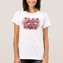 Diseño de camiseta Statement Pink HAPPY BIRTHDAY 6