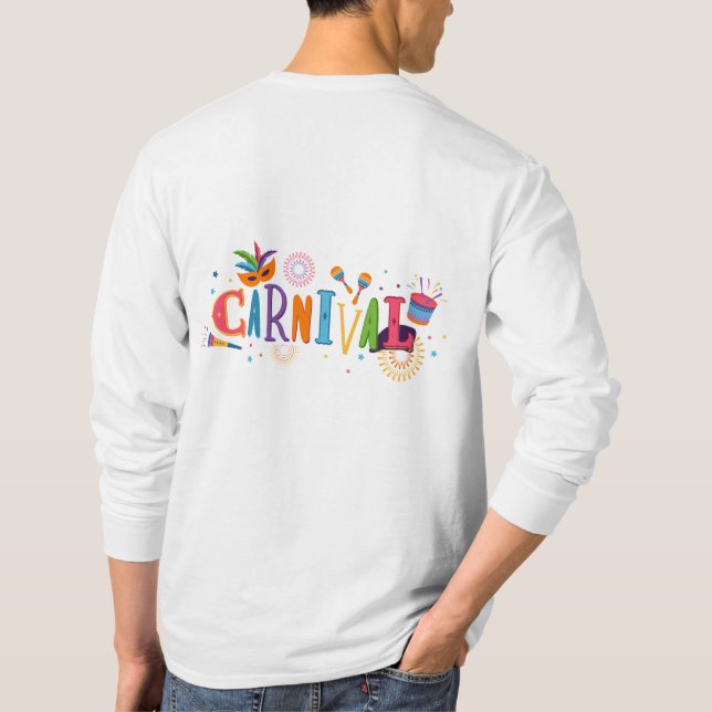 Diseño de camiseta temática de Carnaval (Reverso)