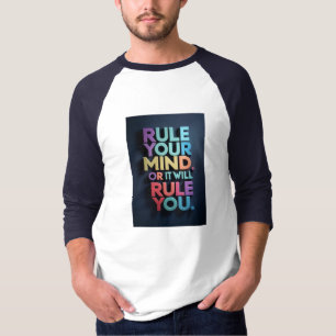 Diseño de camiseta tipográfica con cita 'Gobierna