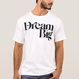 Diseño de camiseta tipográfica motivacional Sueña 