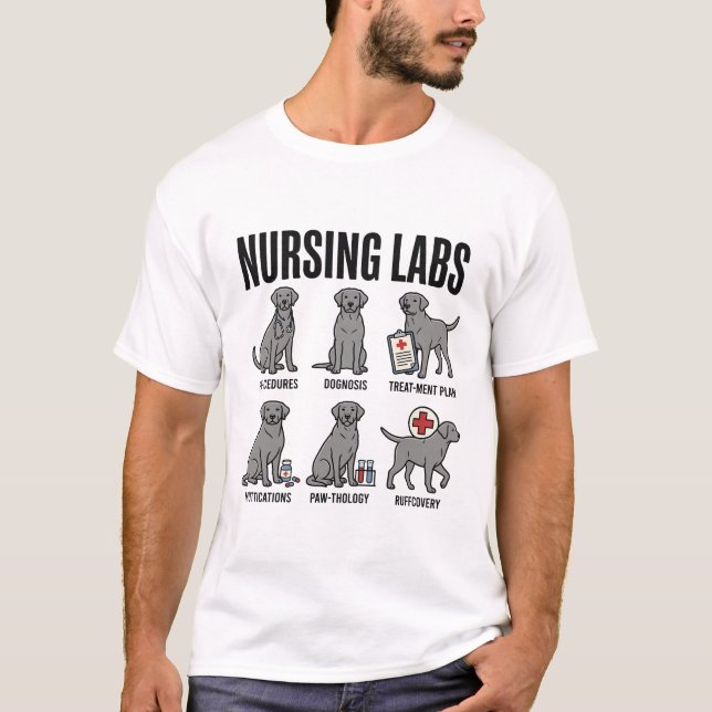 Diseño de camiseta vectorial con chiste médico de  (Anverso)