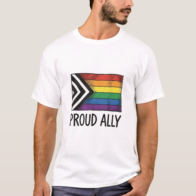 Diseño de camiseta vectorial de bandera de orgullo (Anverso)