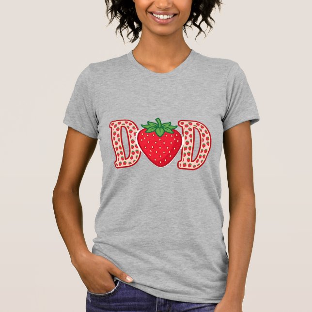 Diseño de camiseta vectorial de letras de fresa de (Anverso)