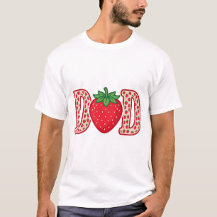 Diseño de camiseta vectorial de letras de fresa de