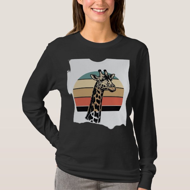 Diseño de camiseta vectorial de safari de puesta d (Anverso)