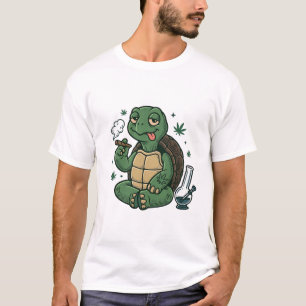 Diseño de camiseta vectorial de tortuga Stoner Vin