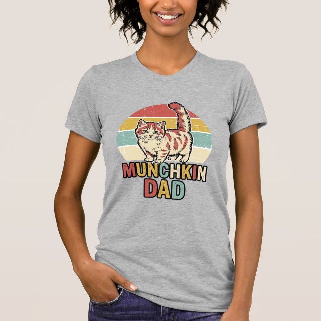 Diseño de camiseta vectorial para papá Munchkin am (Anverso)