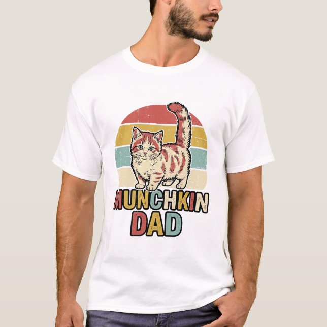 Diseño de camiseta vectorial para papá Munchkin am (Anverso)