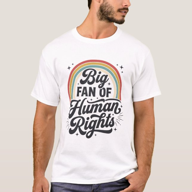 Diseño de camiseta vectorial retro arcoíris de der (Anverso)