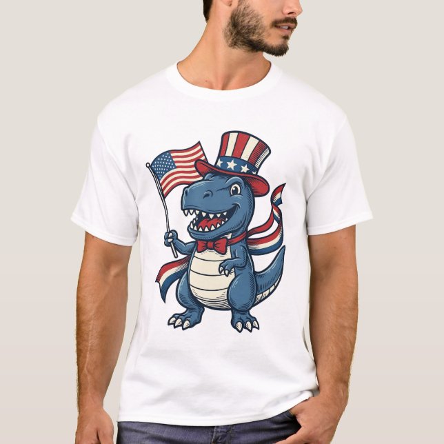 Diseño de camiseta vectorial vintage de dinosaurio (Anverso)