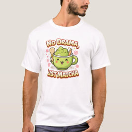 Diseño de camiseta verde estética de Matcha sin dr