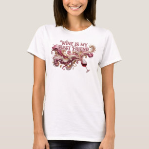 Diseño de camiseta VINO ROSADO CRISP ES MI MEJOR A