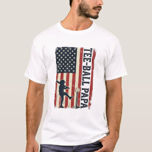Diseño de camiseta vintage de bandera americana Te