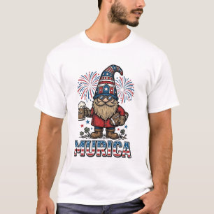 Diseño de camiseta vintage de cerveza de gnomo pat