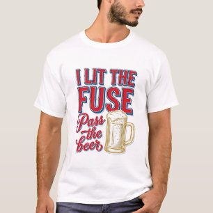 Diseño de camiseta vintage de fuegos artificiales 